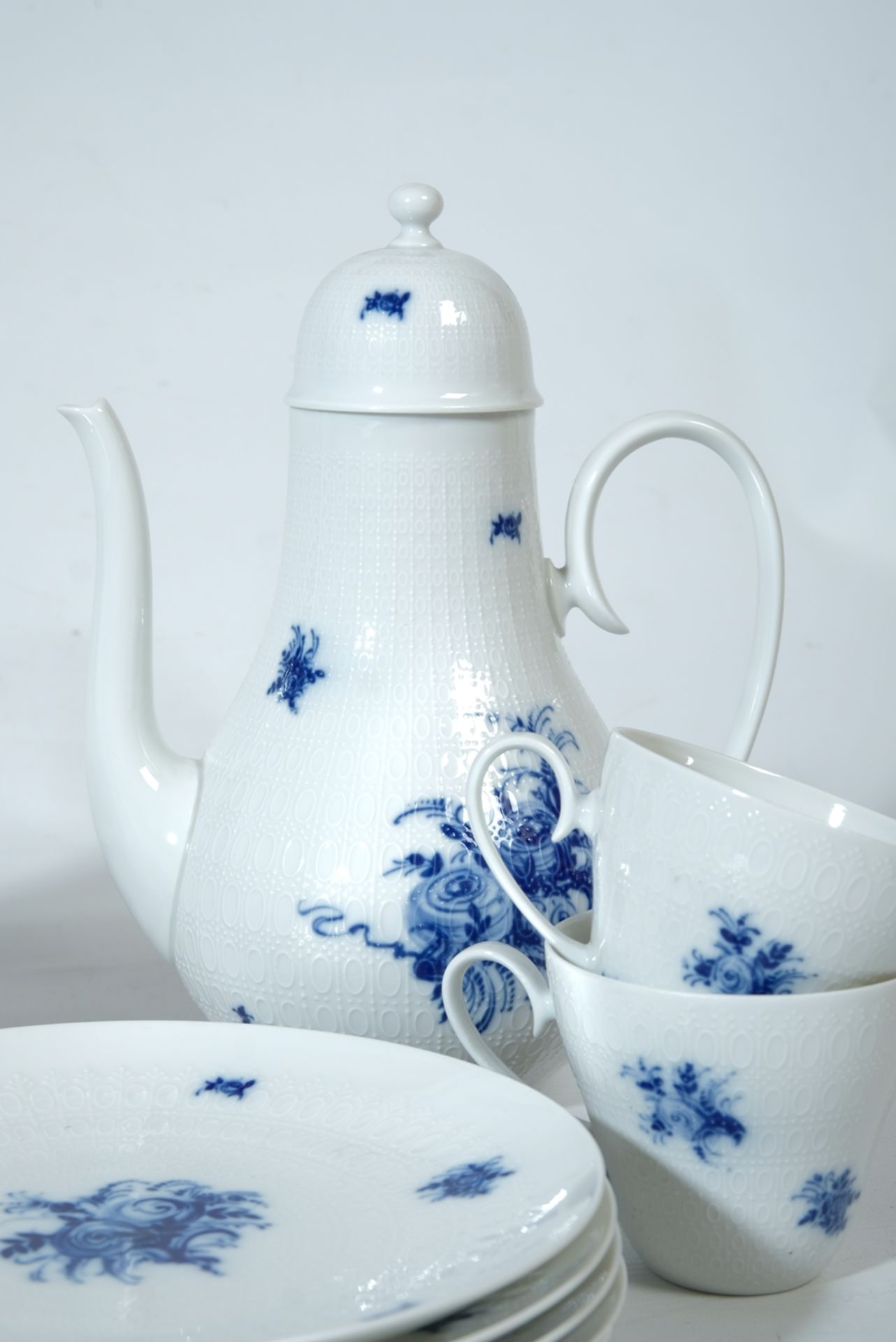 Rosenthal coffee service "Romance in Blue", Studio line, for 6 people. Designed by Bjørn Wiinblad.  - Image 2 of 3