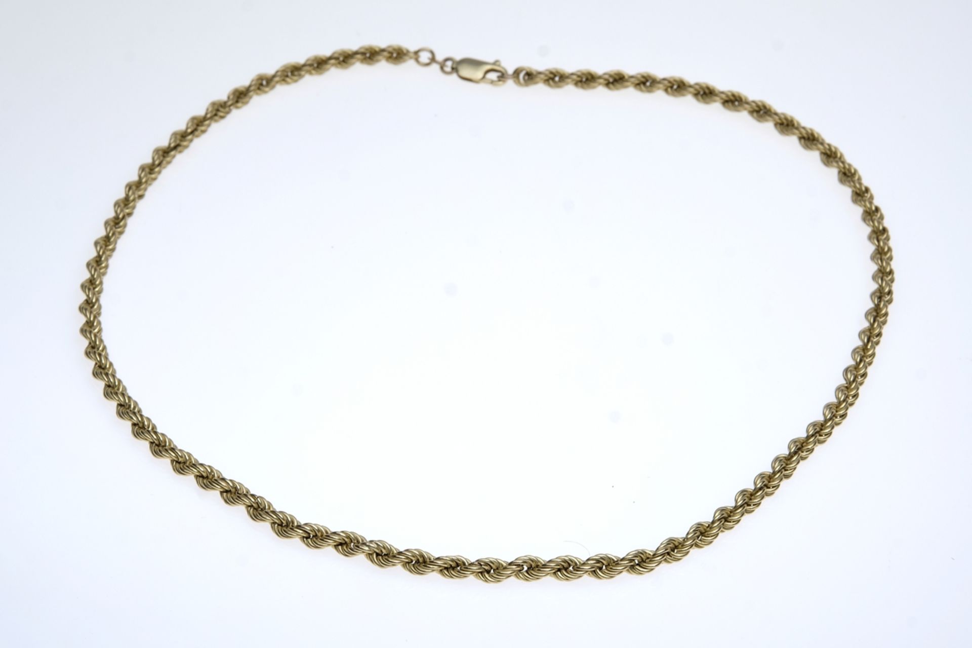 Kordelkette, Gelbgold 333, punziert, Länge 49 cm, 10,6g, klassisches Schmuckstück