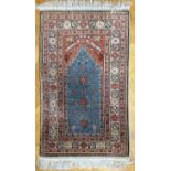 Prayer rug from Anatolia, around 1960.
