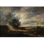 von Volkmann, Hans Richard (1860-1927), Stormy Landscape, no year, oil on canvas.