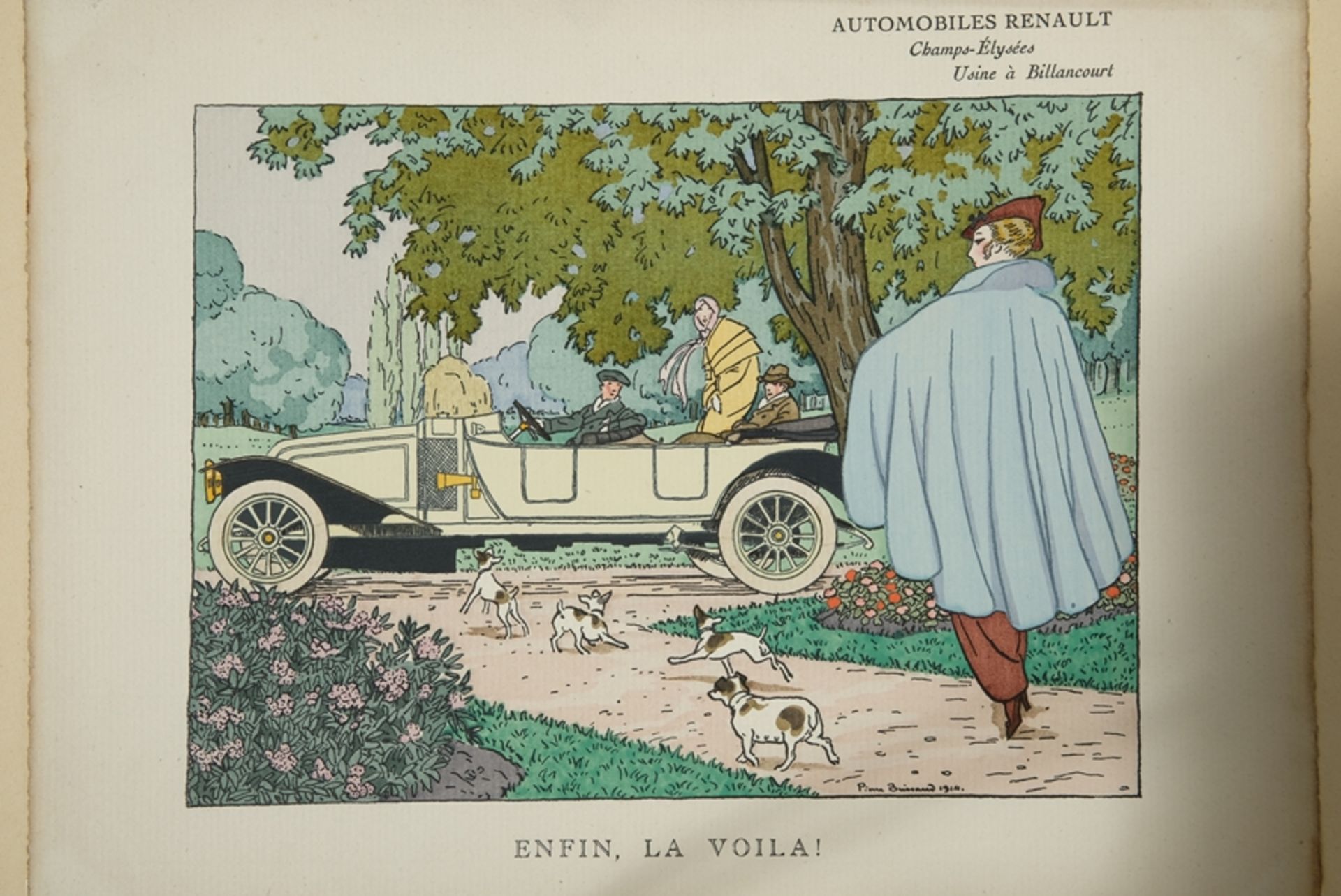Brissaud, Pierre (1885-1964) zwei Werbegrafiken, 1914, Lithografie. - Bild 2 aus 6