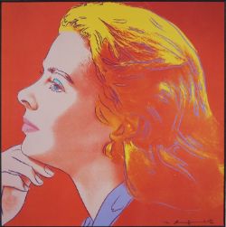 Warhol, Andy (1928-1987) "Ingrid Bergman Herself", 1983, hochwertiger Offsetdruck.