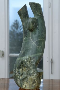 Zupan, Victor (20. Jahrhundert) Torso, Skulptur aus Speckstein.