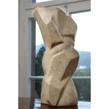 Schweickart, Joachim (born 1958) Abstract, marble sculpture, undated. 