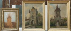Unbekannt (20. Jahrhundert) Drei Gemälde Konstanz: