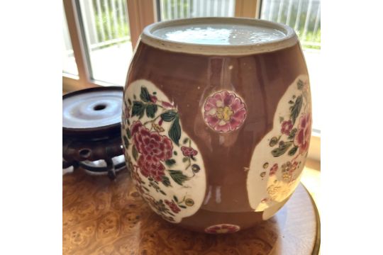 Café au Lait Jar, Famille Rose, wohl Ching-Periode, China. - Bild 5 aus 5