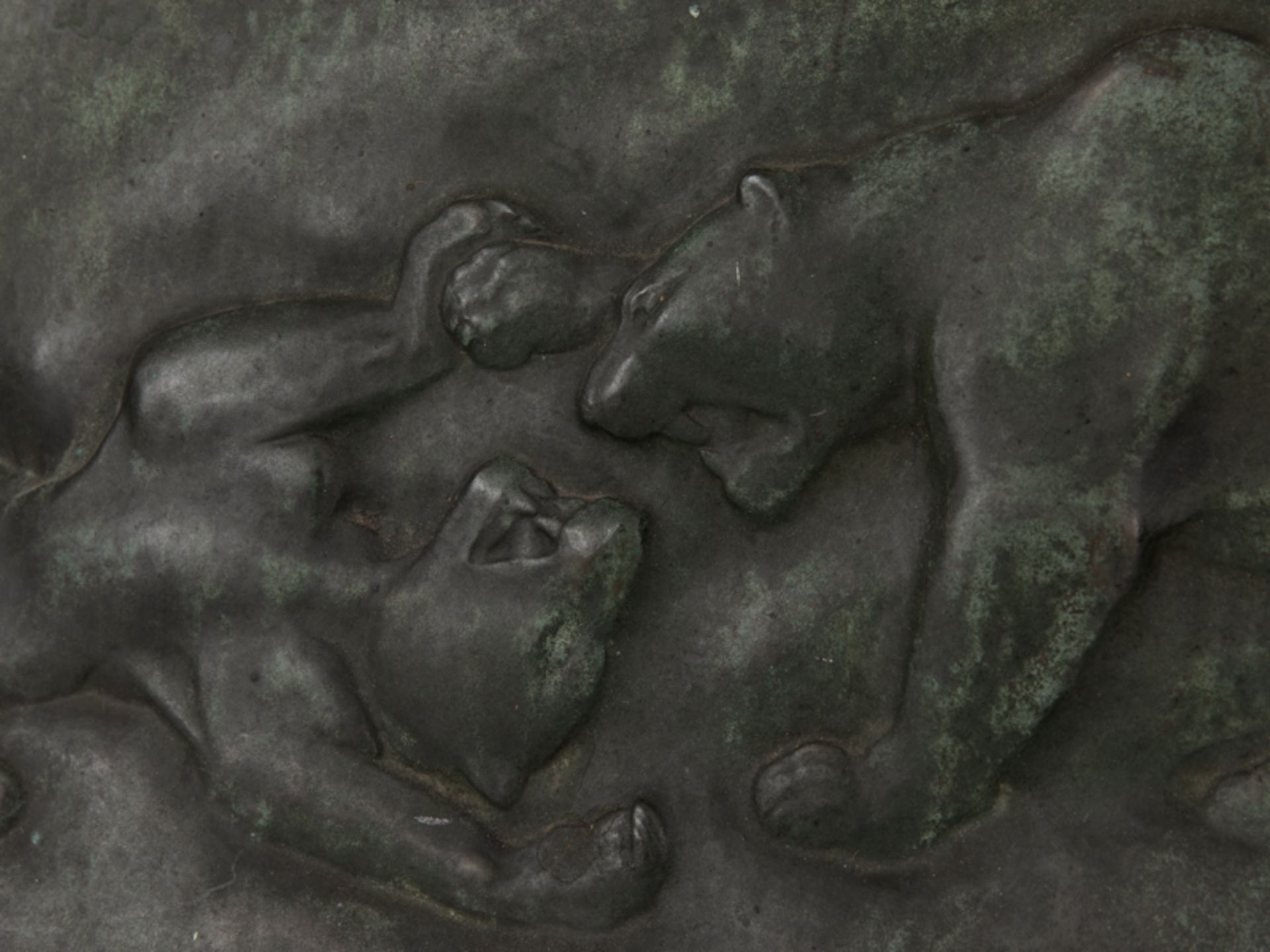 Harth, Philipp (1887 - 1968) Bronze: Gewicht: ca. 13,72 Kg; "Spielende Jaguare" zwischen 1931 und - Image 2 of 4