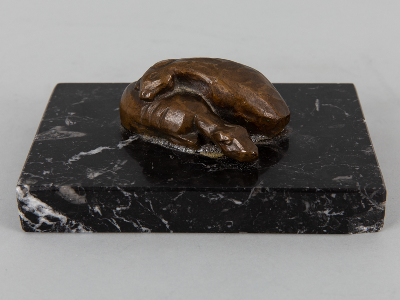 wohl Harth, Philipp (1887 - 1968) Bronze goldbraun patiniert auf quadratischem schwarzem
