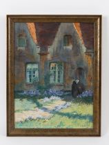 Constant, Felix (1865 - 1924) Aquarell auf Papier; "Cours de Grodhuis" 1918; Landschaftsmalerei im