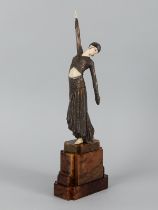 Chiparus, Demetre (1886 - 1947) Skulptur "Empreinte des Pieds" nach einem Original von Demetre