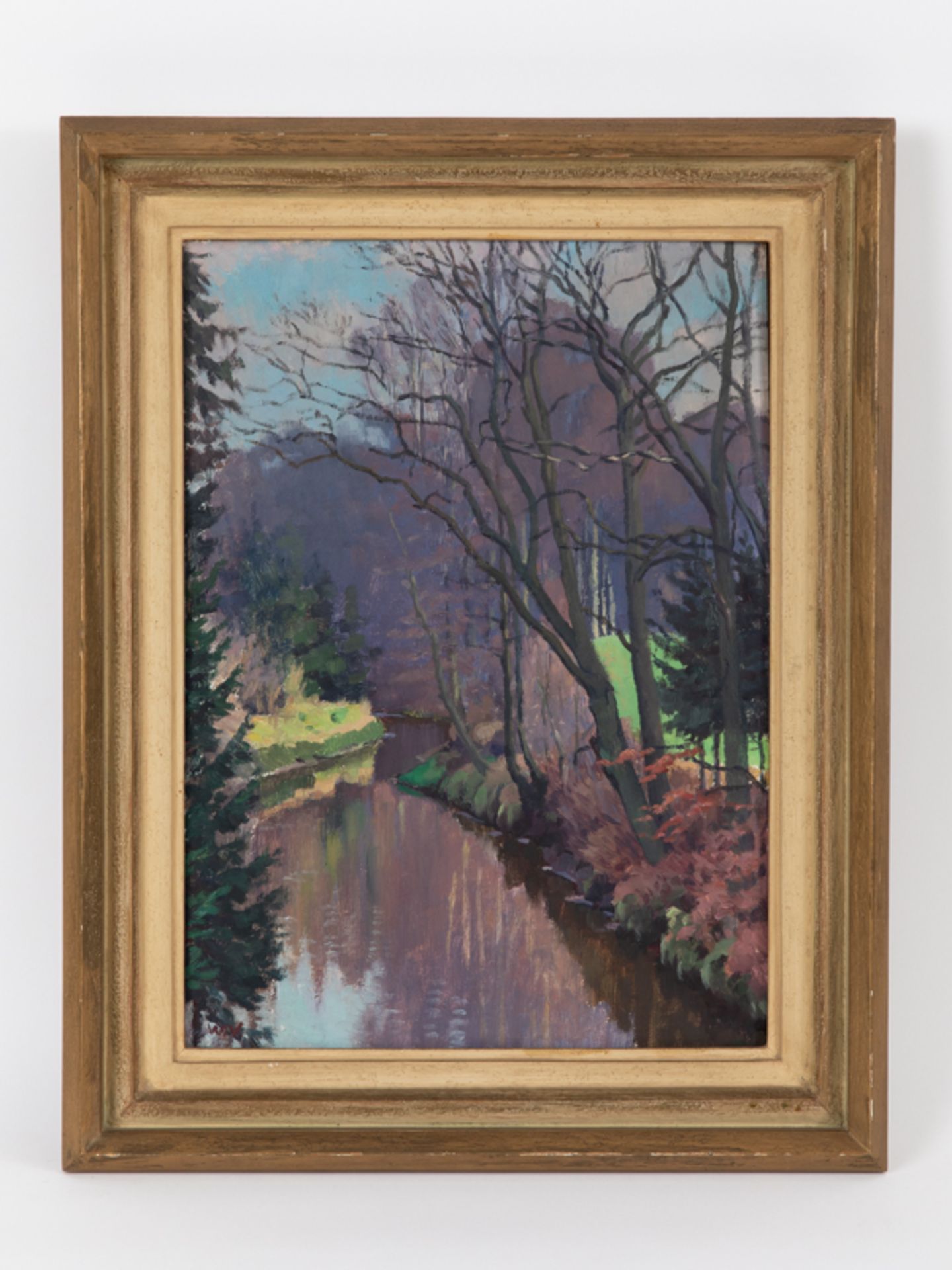 Voltmer, Walter (1884-1972) Öl auf Holz; Landschaftsmalerei in koloristischem Konzept;
