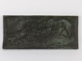 Harth, Philipp (1887 - 1968) Bronze: Gewicht: ca. 13,72 Kg; "Spielende Jaguare" zwischen 1931 und