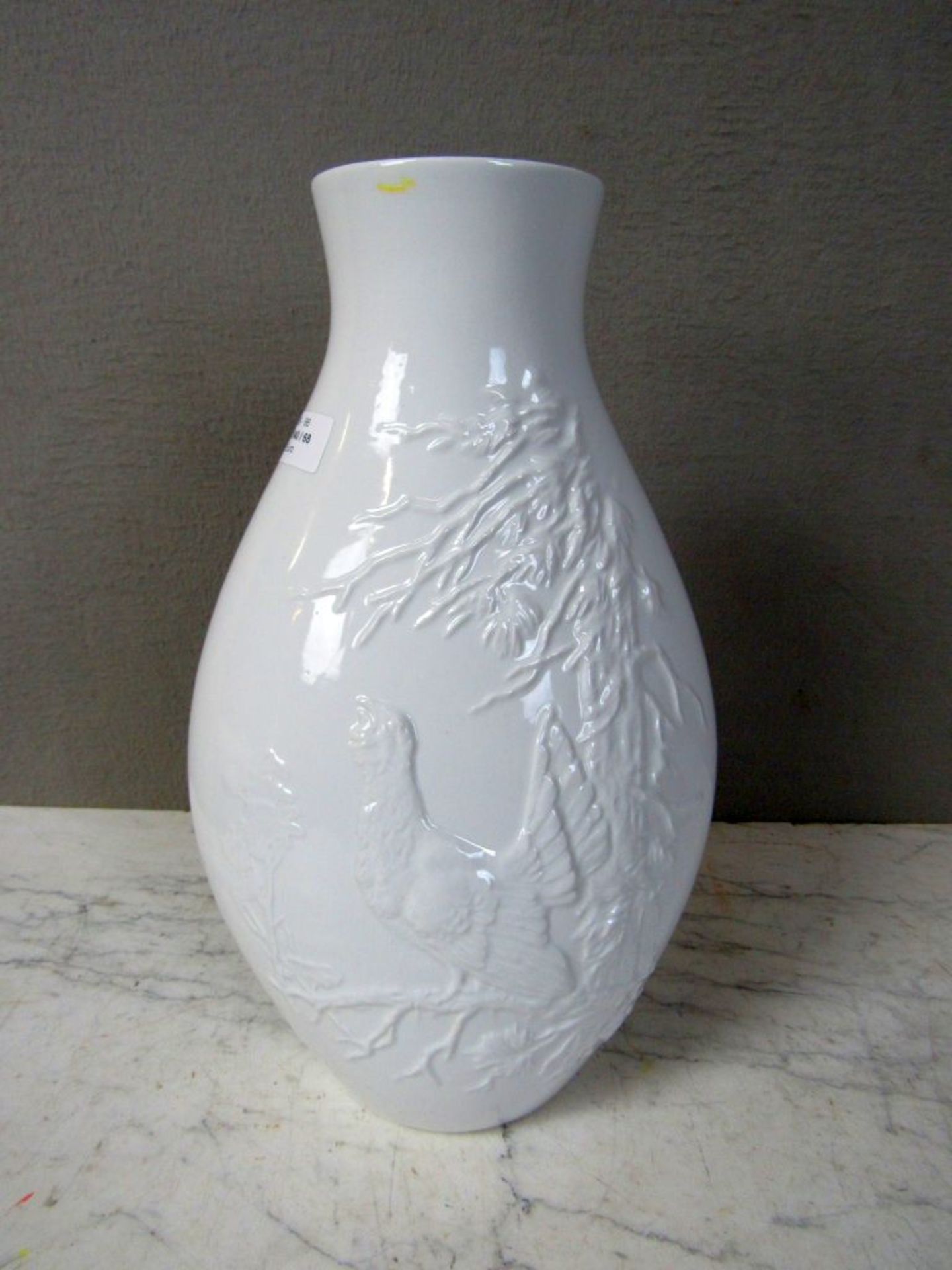 GroÃŸe Vase WeiÃŸporzellan gemarkt