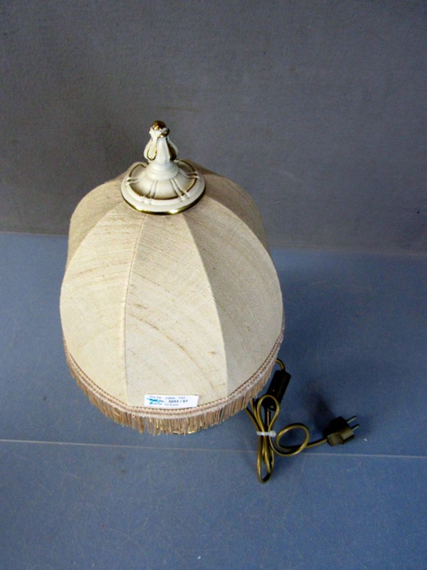 Tischlampe Keramik mit VÃ¶geln gemarkt - Image 2 of 8