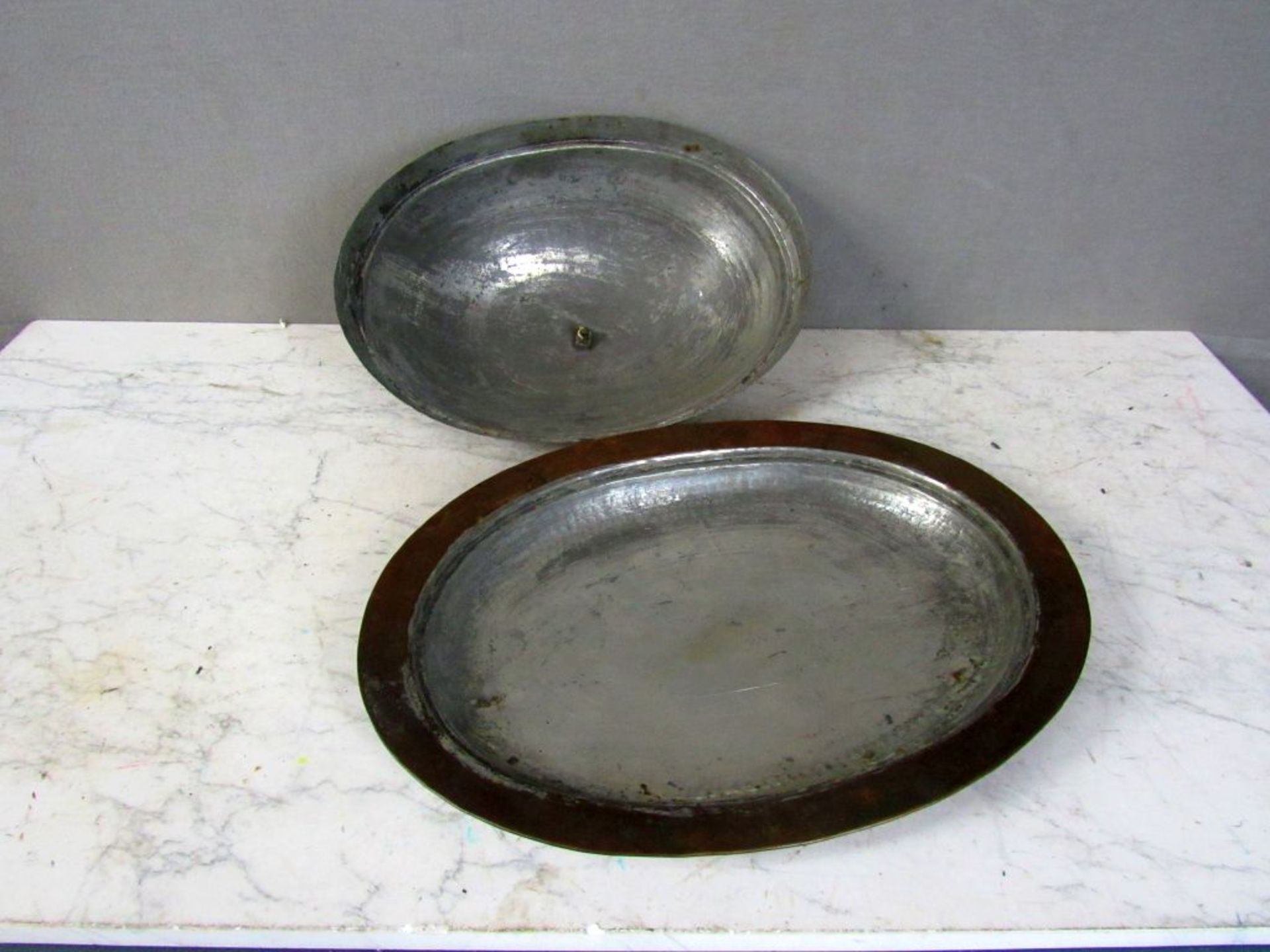 GroÃŸe antike osmanische Platte, oval - Image 7 of 8