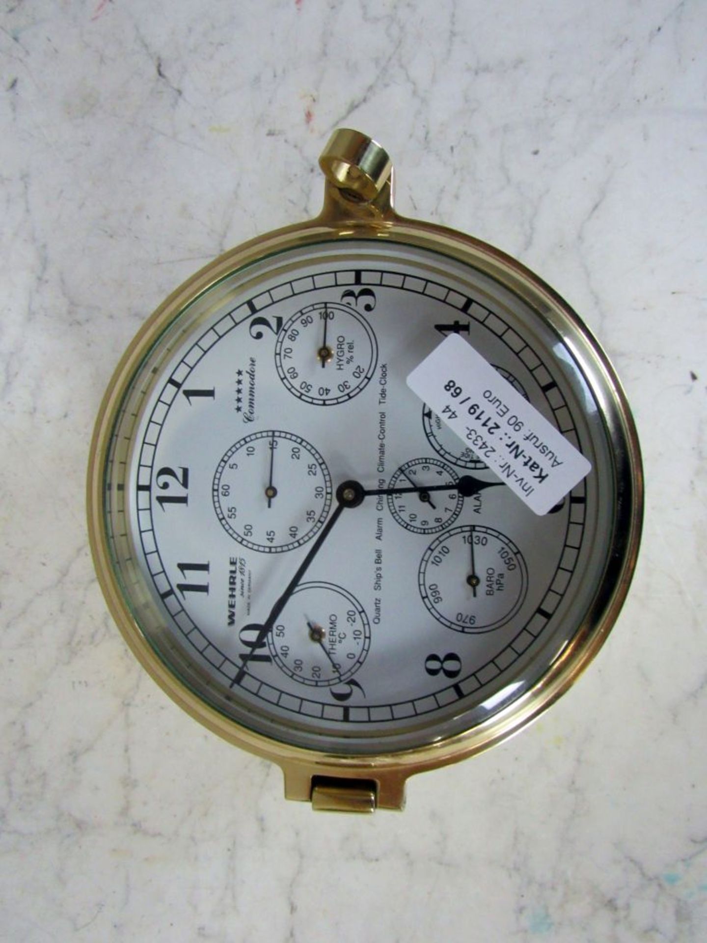 Maritime Wanduhr Wehrle Messing