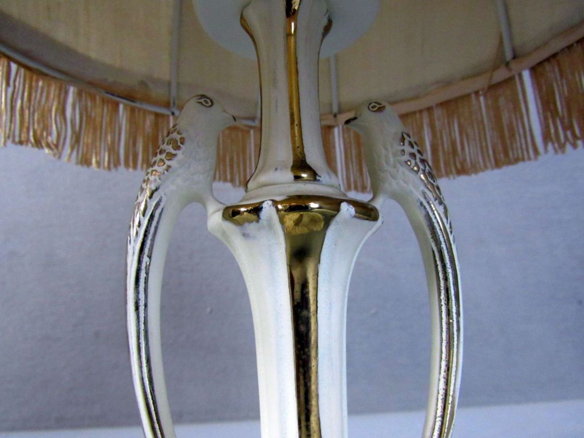 Tischlampe Keramik mit VÃ¶geln gemarkt - Image 7 of 8