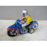 Blechspielzeug Motorrad m. Beiwagen,