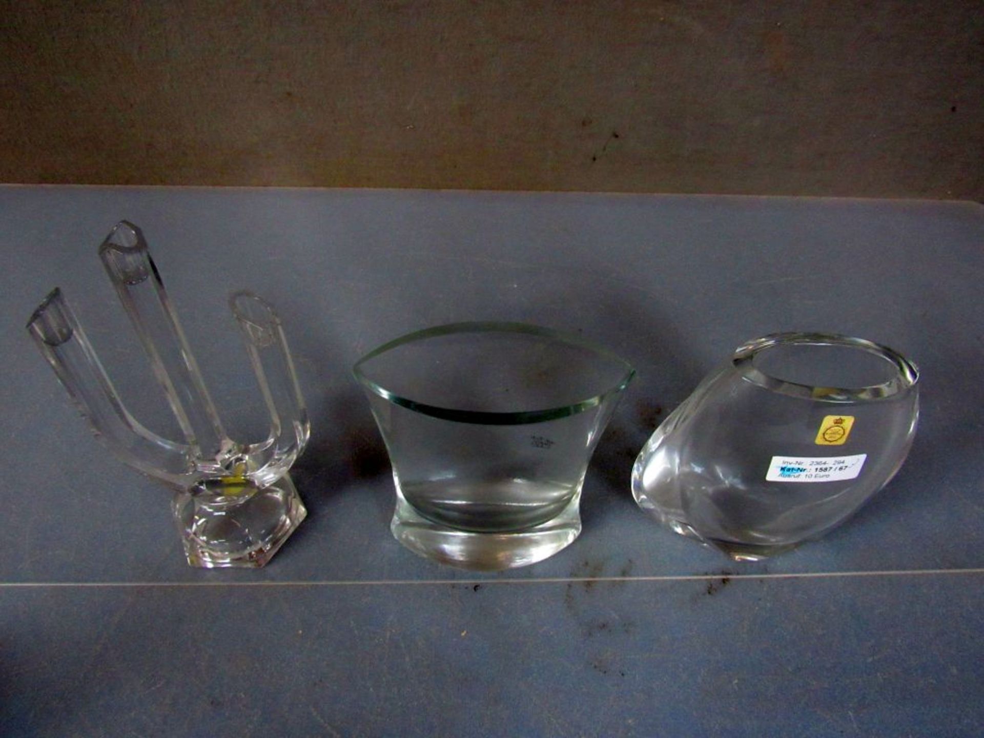 Drei Vasen Kristallglas Bleikristall - Bild 2 aus 9
