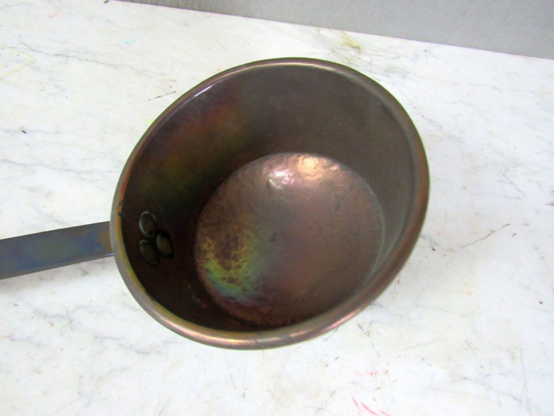 Antike SchÃ¶pfkelle Kupfer und Messing - Image 2 of 5