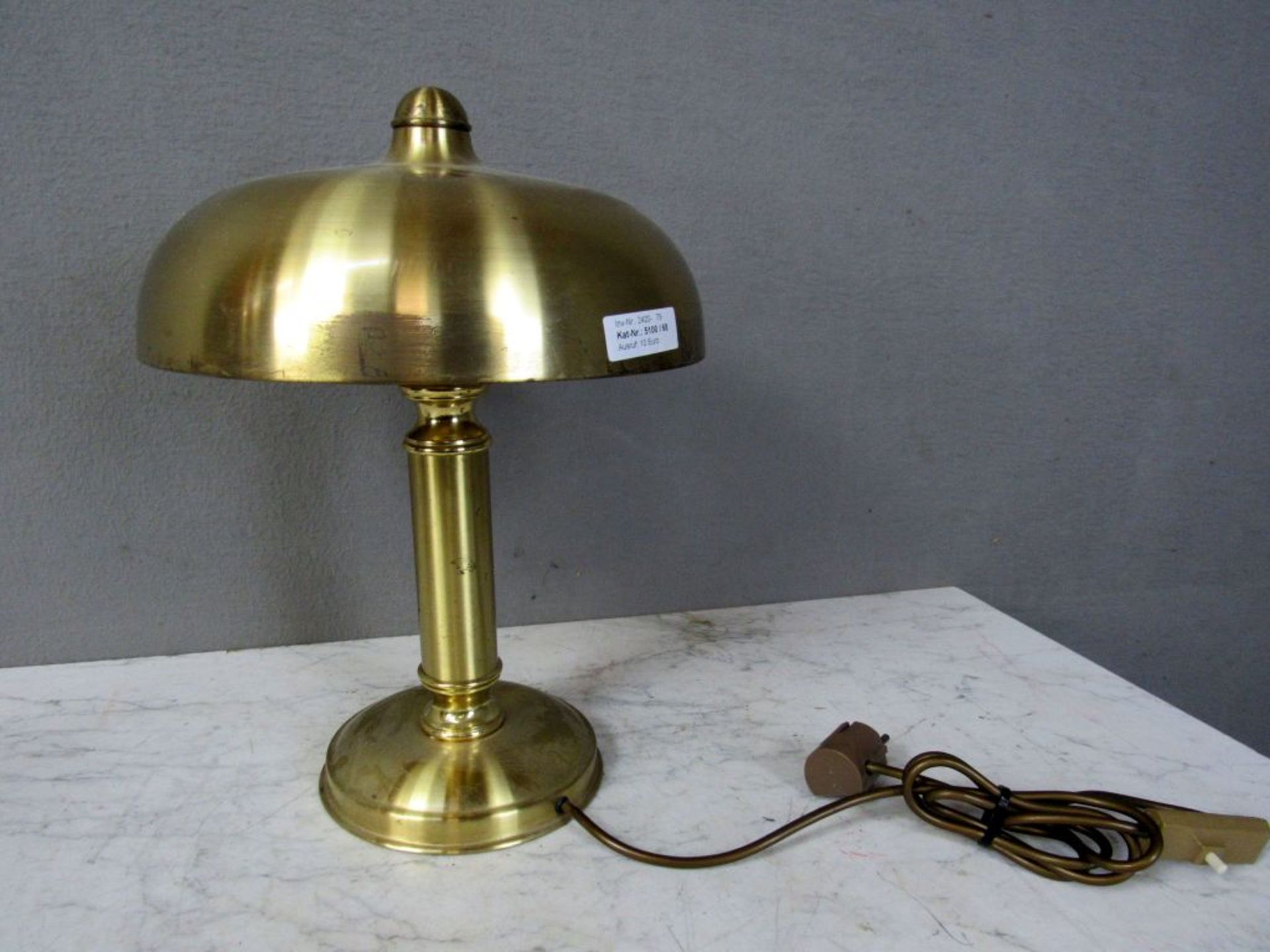 Tischlampe in Art Deco Manier Messing - Image 5 of 5