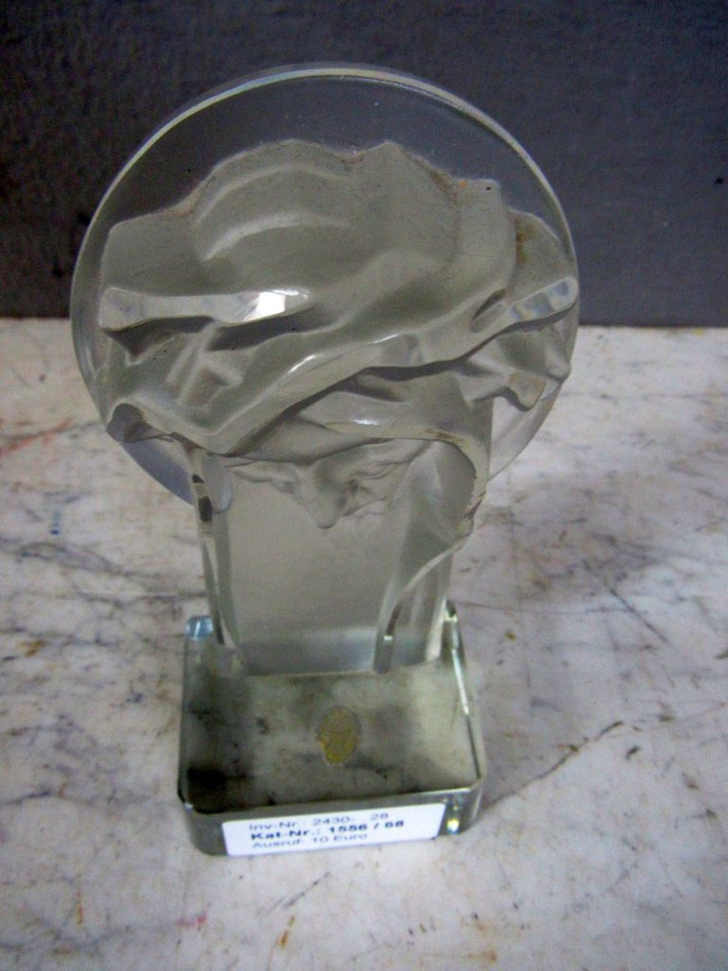 Glasskulptur Jesus gelabelt 16cm - Image 2 of 7