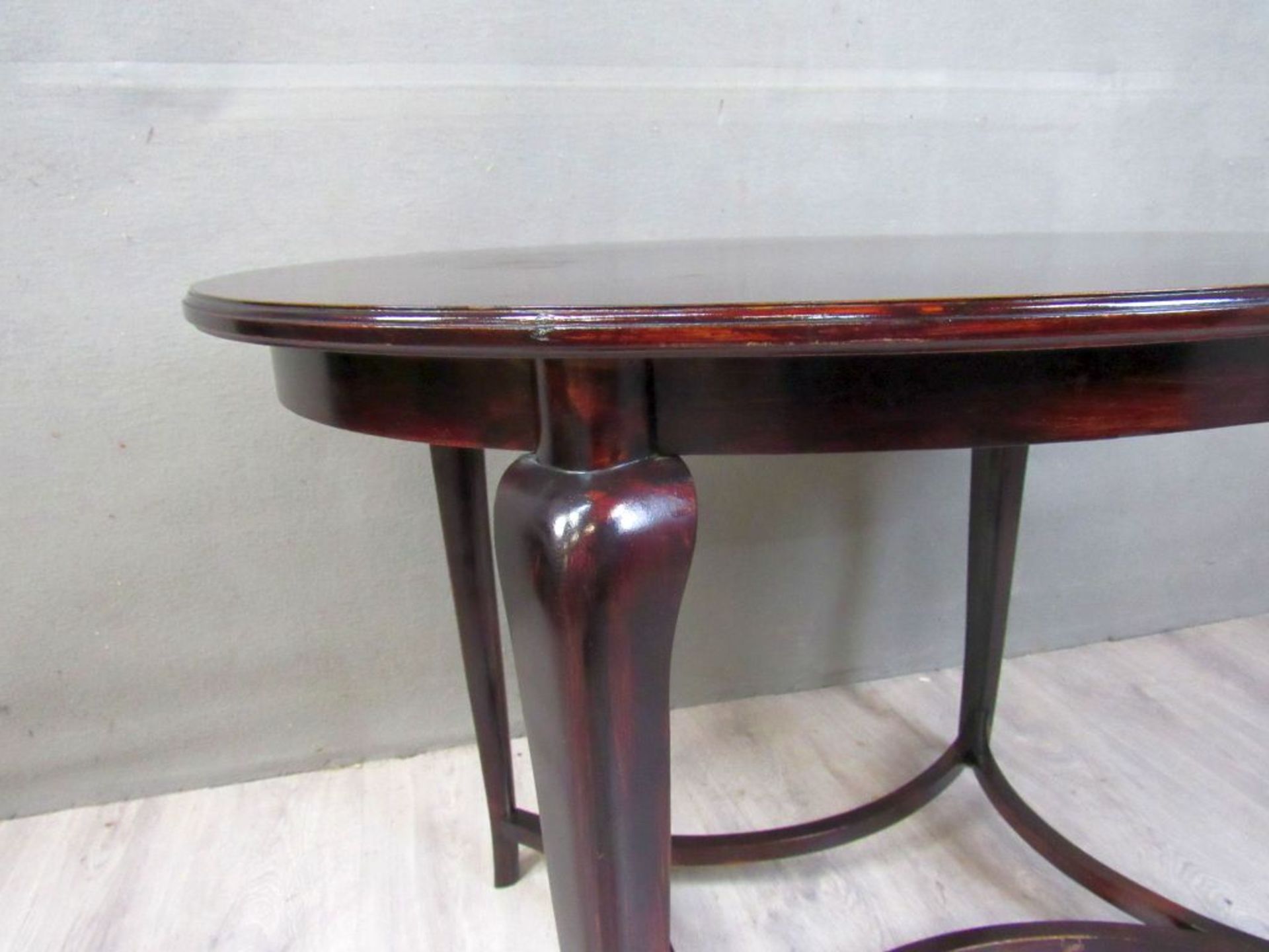 Kleiner ovaler Tisch antik ca.99cm - Image 5 of 8