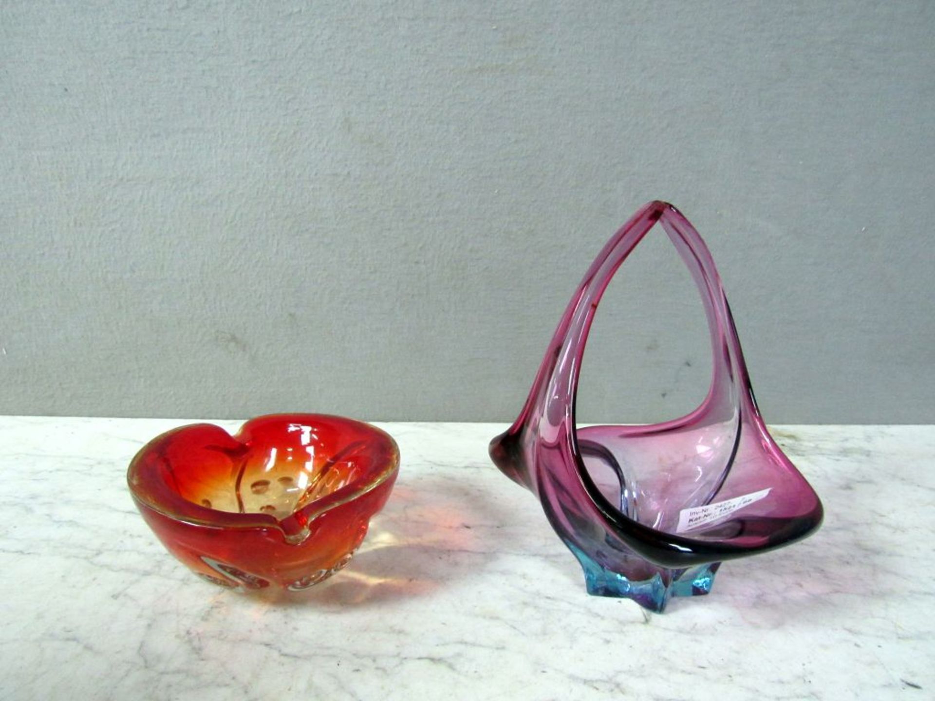Murano Glasschale gelabelt + Beigabe