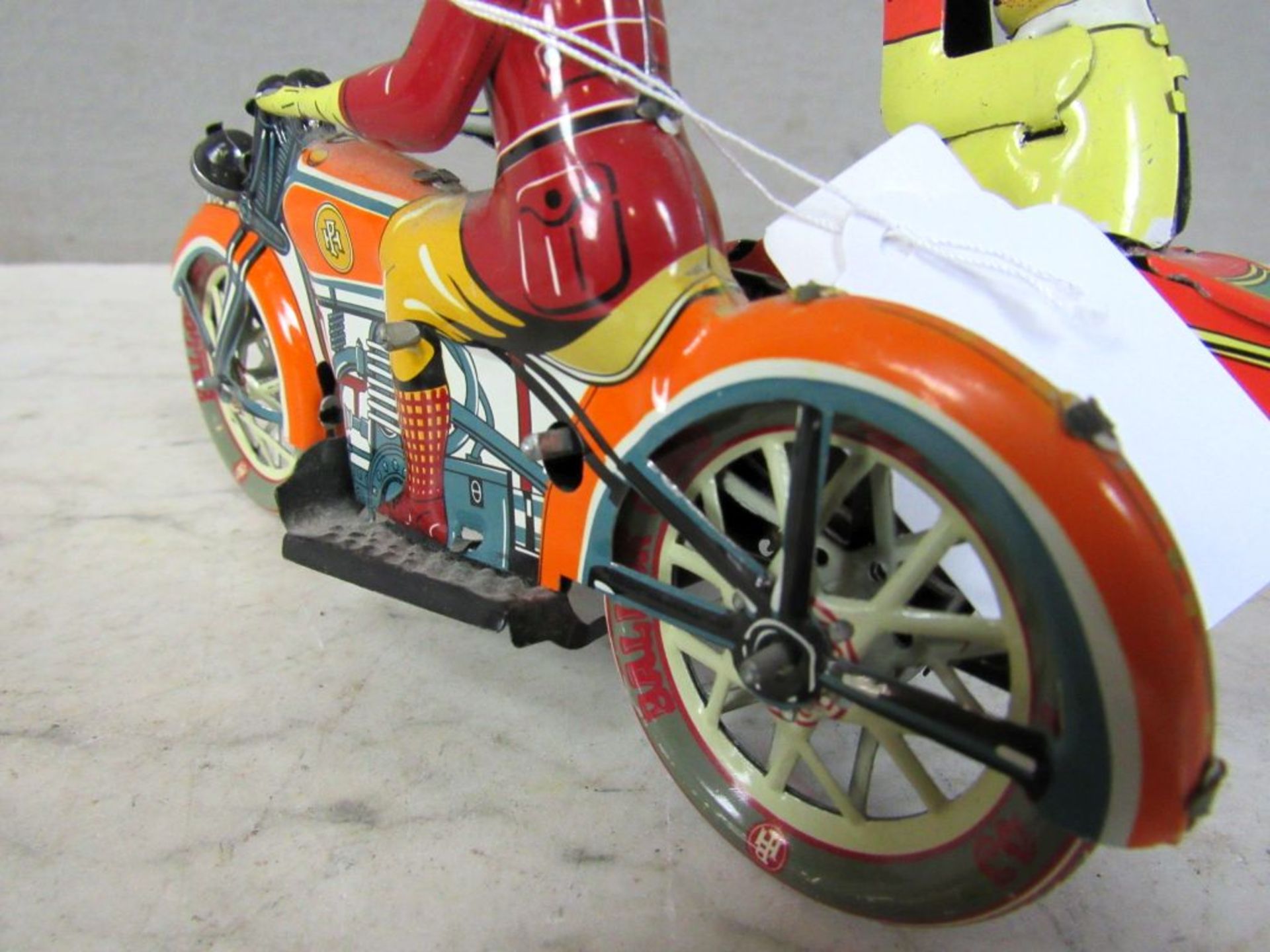 Blechspielzeug Motorrad m. Beiwagen - Image 8 of 10