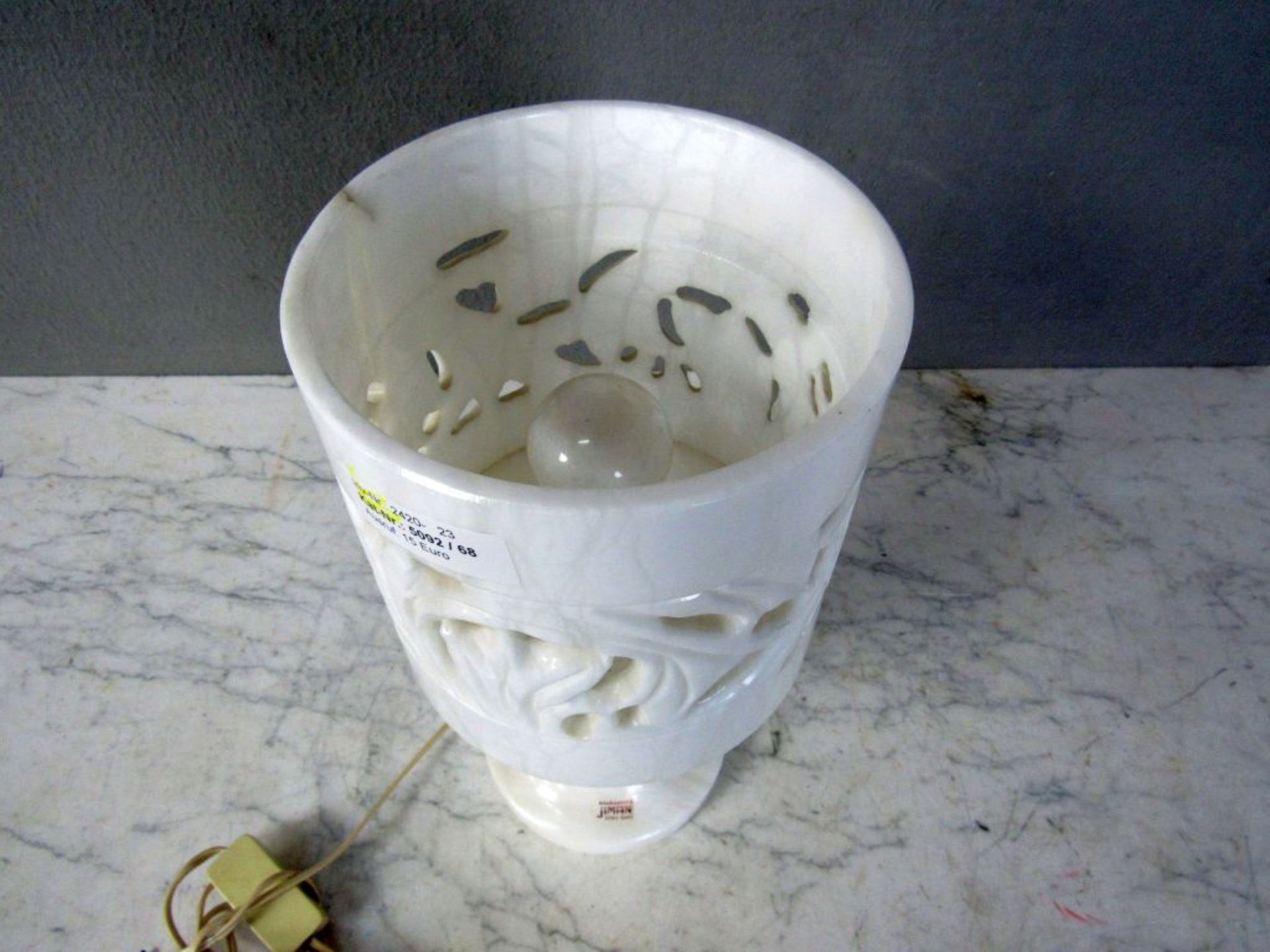 Tischlampe Alabaster 30 cm hoch - Image 5 of 7