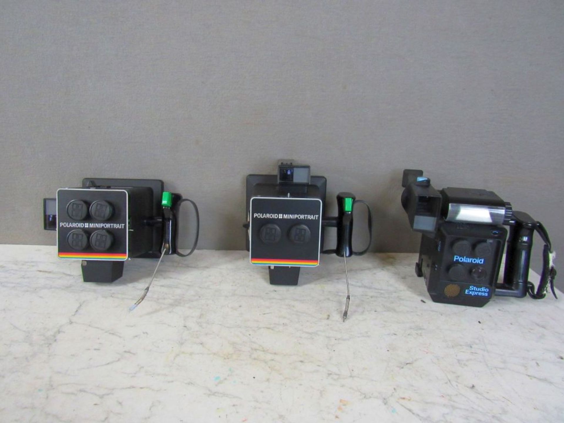 Konvolut drei Fotoapparate Polaroid