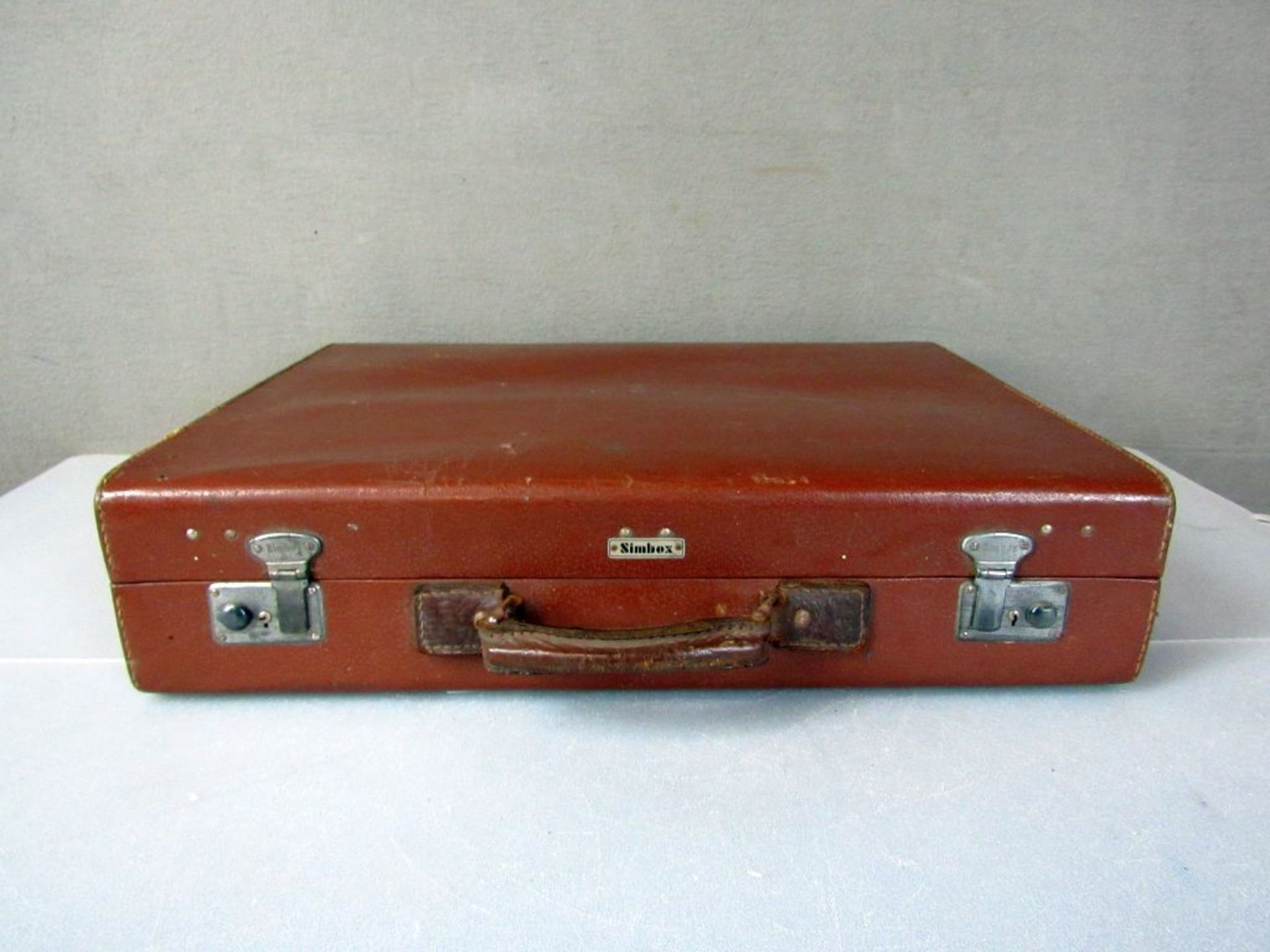 Vintage Antiker Reisekoffer Leder