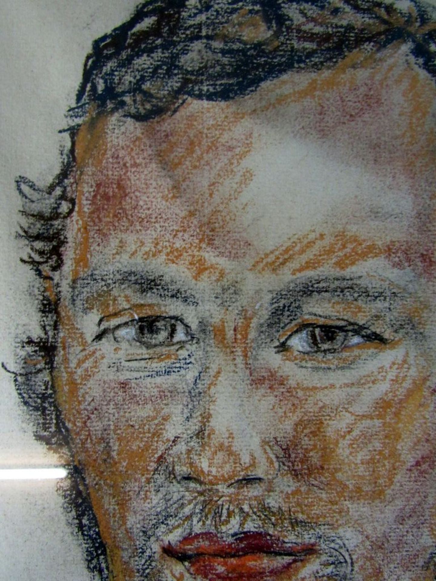 Zeichnung Portrait signiert - Image 6 of 9