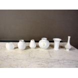 Konvolut von 6 Vasen gute Hersteller