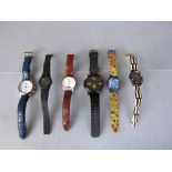 6 Herren Armbanduhren diverse