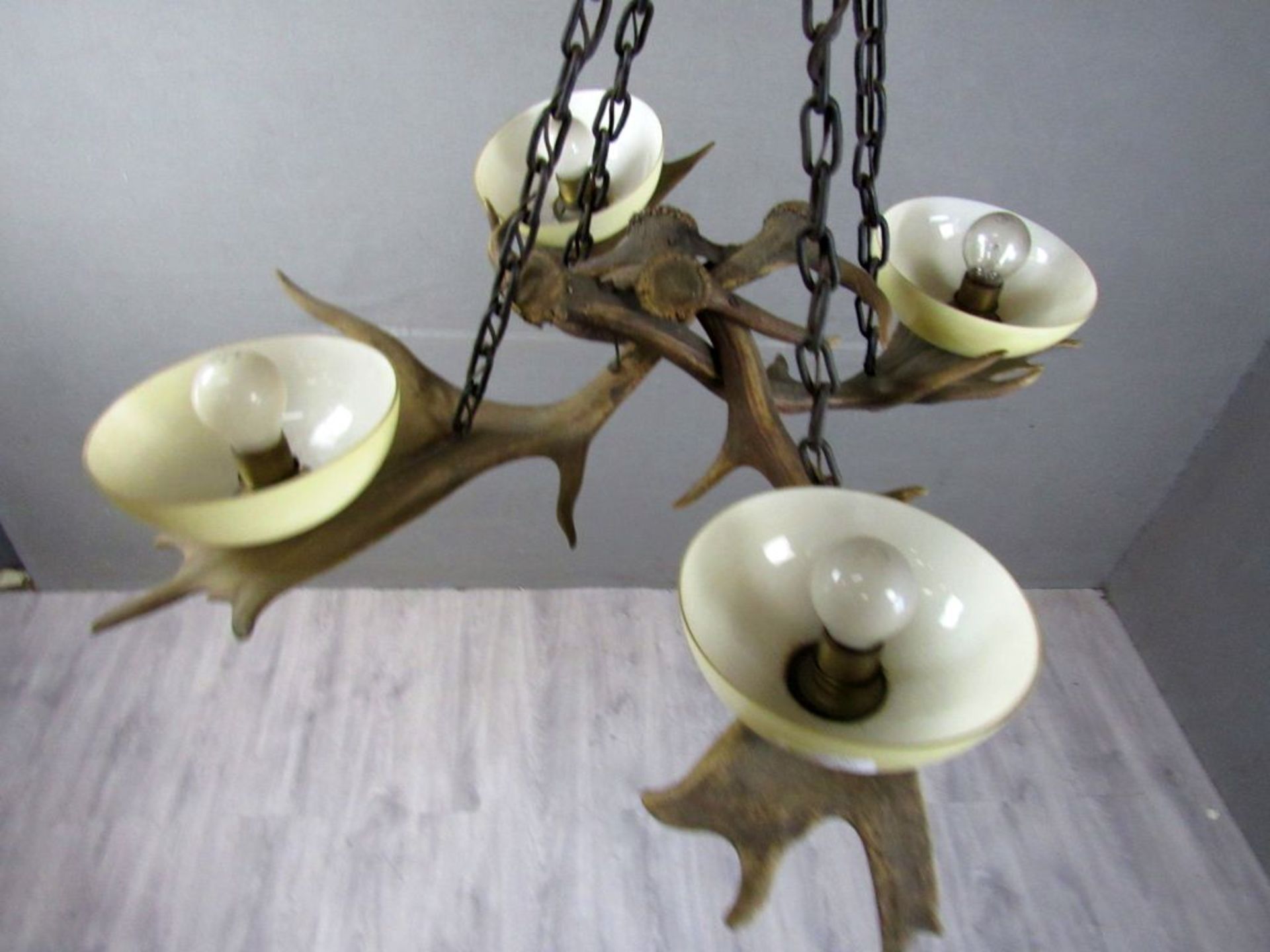 Antike Deckenlampe Jagdlampe aus - Image 8 of 8