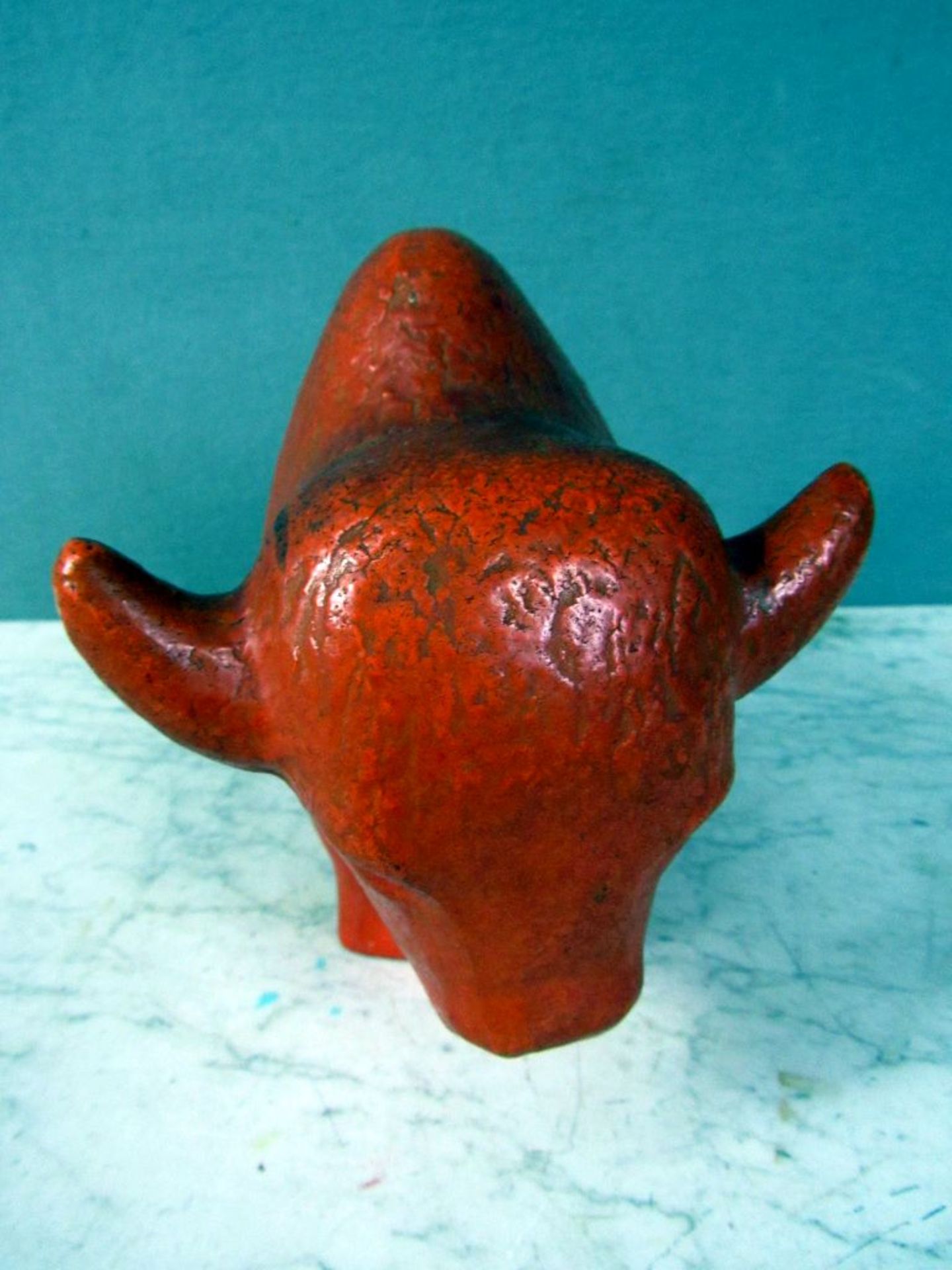 Spardose Keramik in Form eines BÃ¼ffel - Image 4 of 7