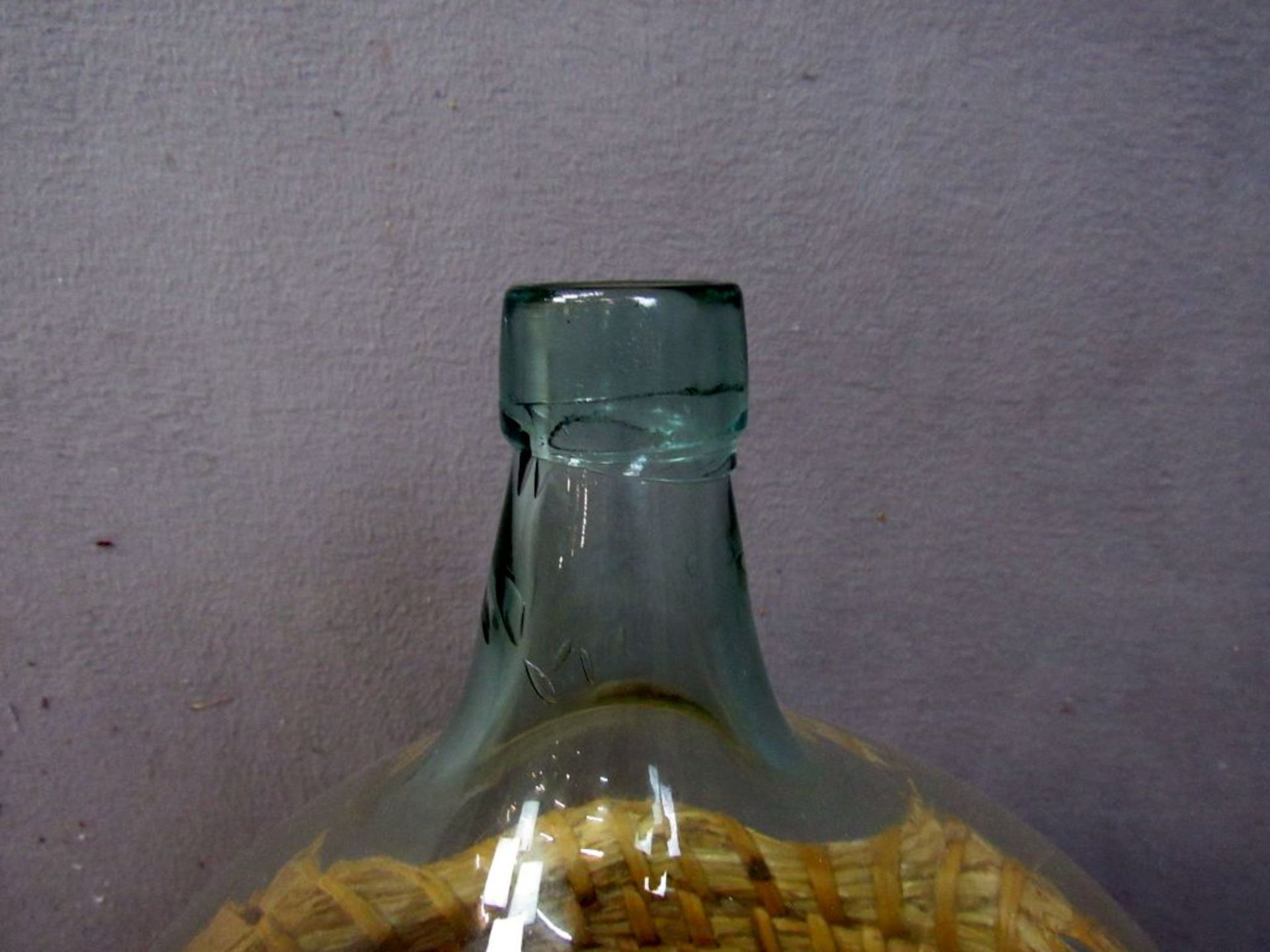 Antiker Wein Demion im Korb ca.65cm - Image 3 of 5
