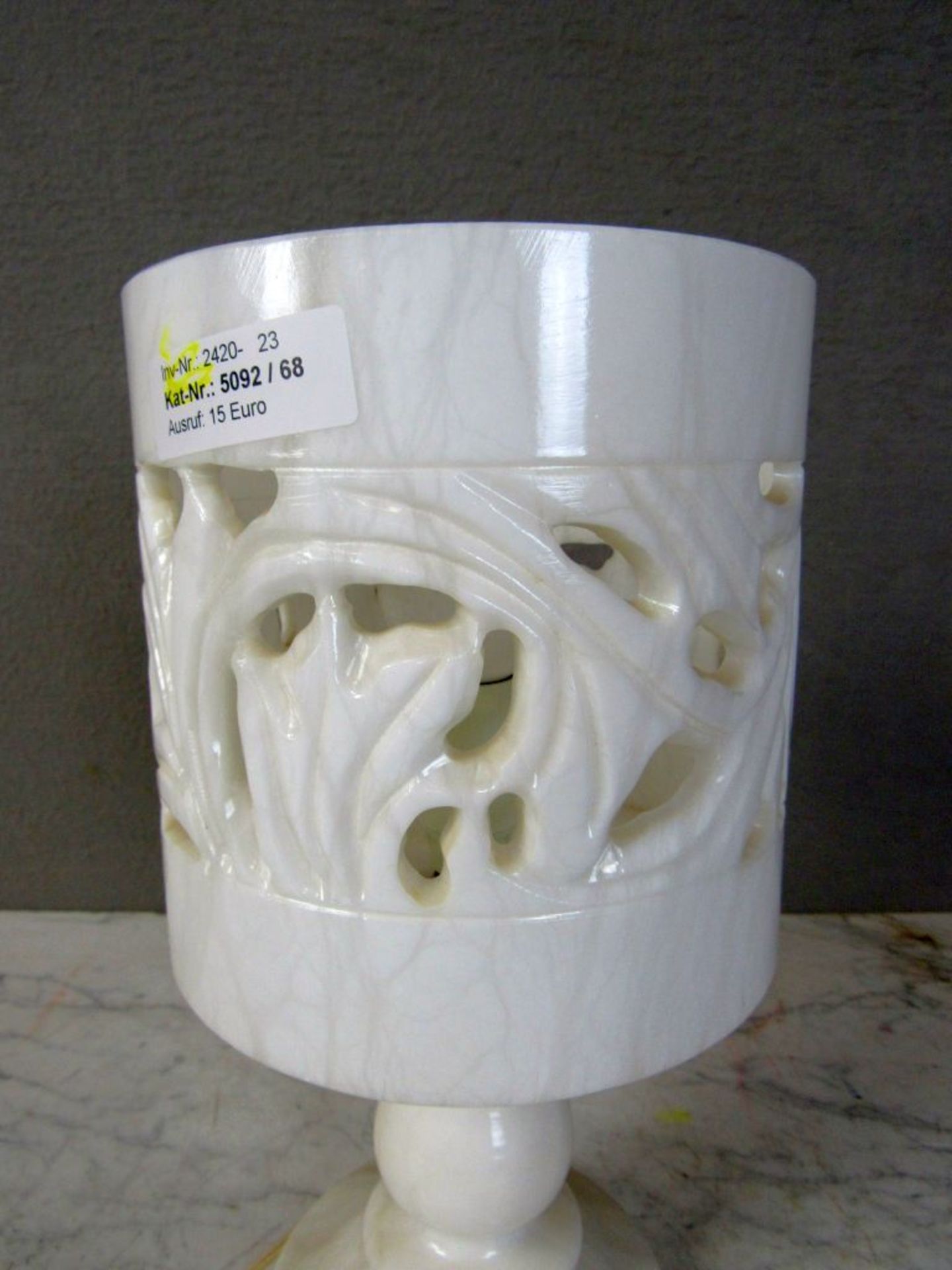 Tischlampe Alabaster 30 cm hoch - Image 2 of 7