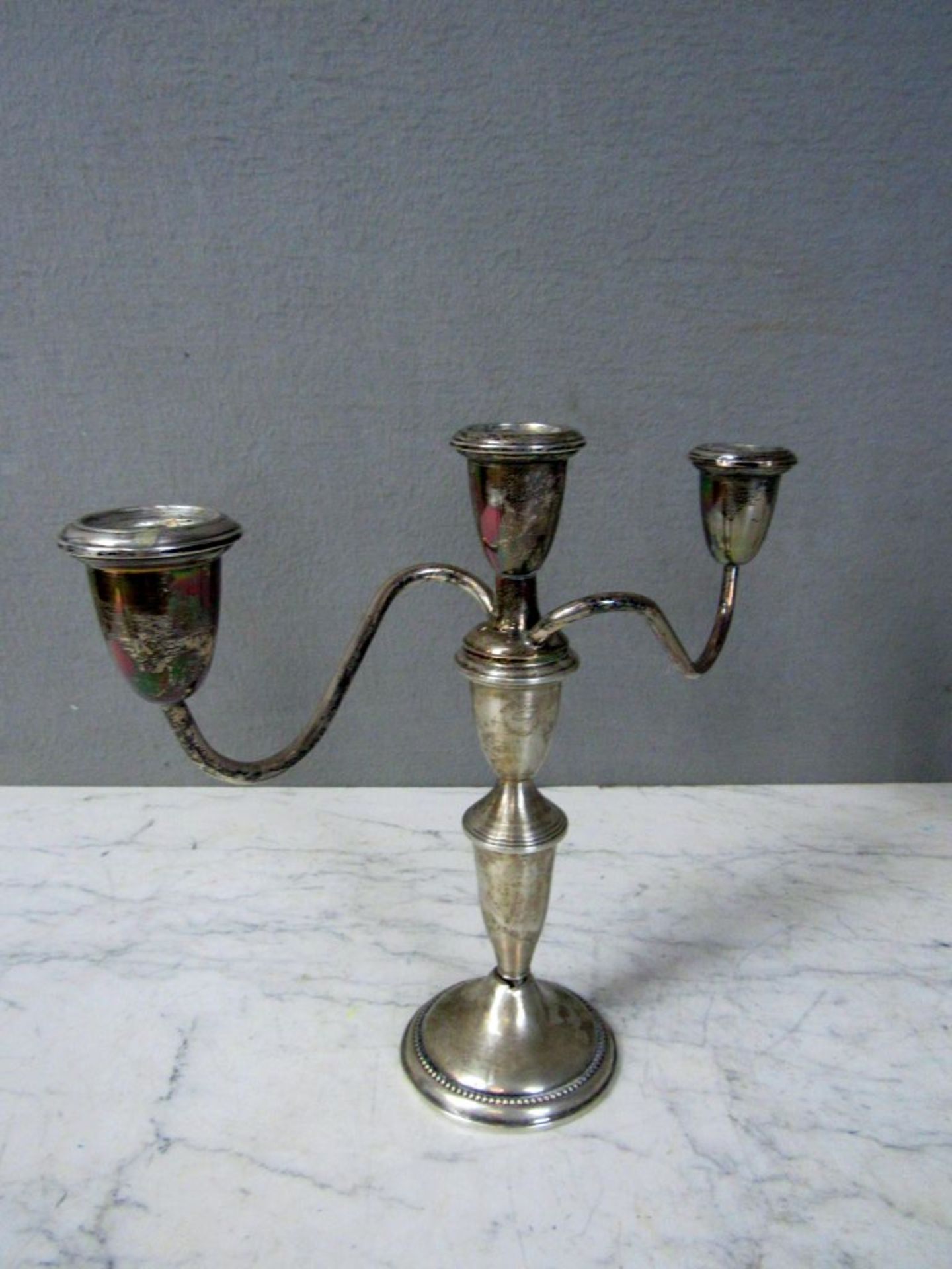 Zwei Kerzenleuchter 925er Silber - Image 4 of 8