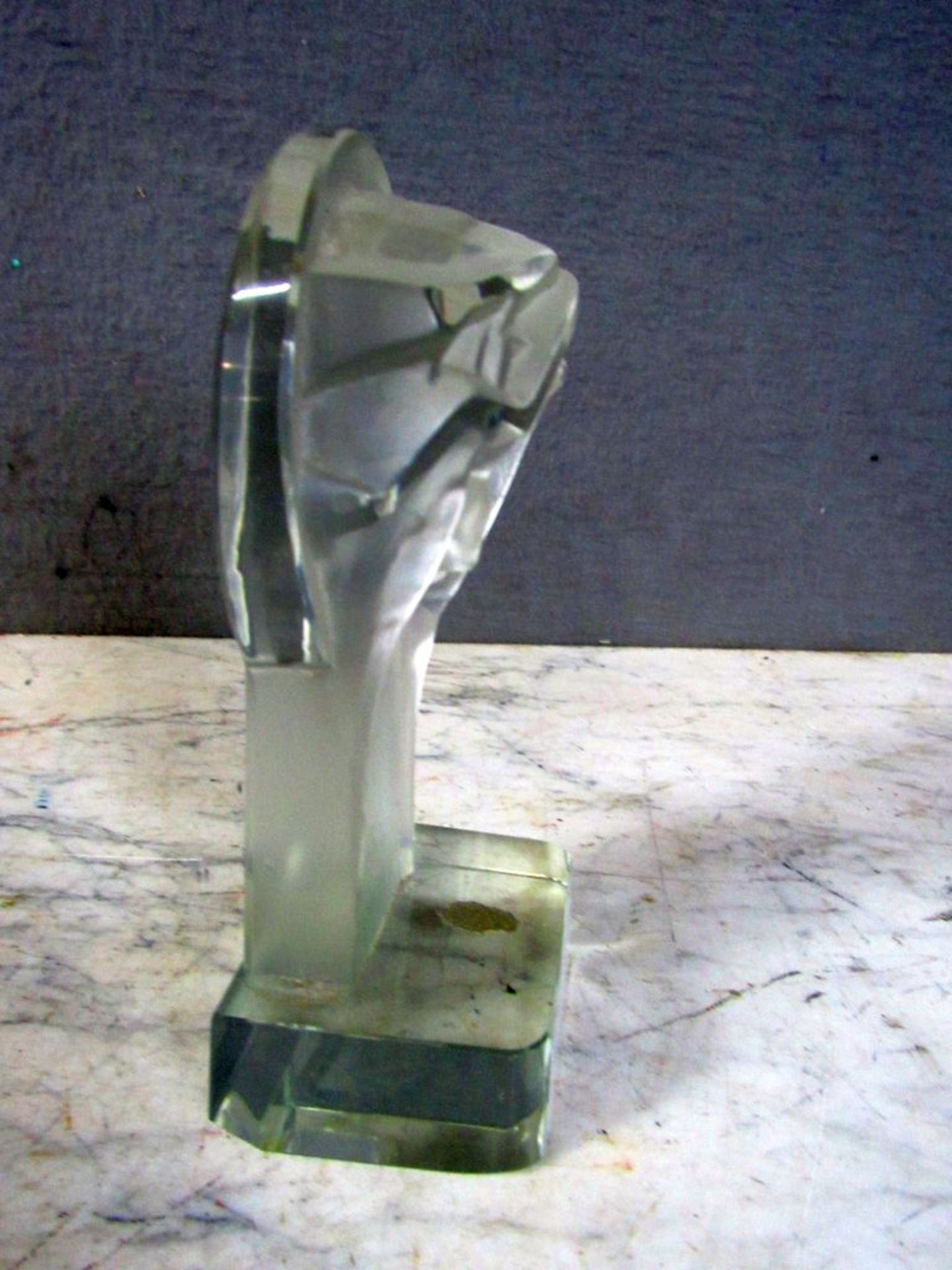 Glasskulptur Jesus gelabelt 16cm - Image 5 of 7