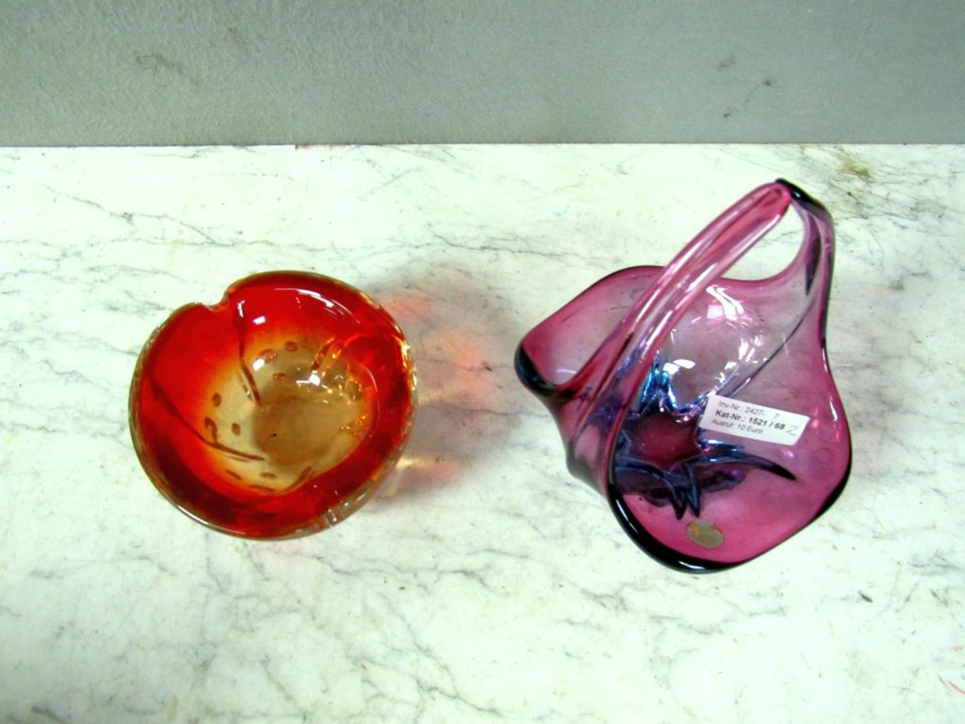 Murano Glasschale gelabelt + Beigabe - Image 2 of 8