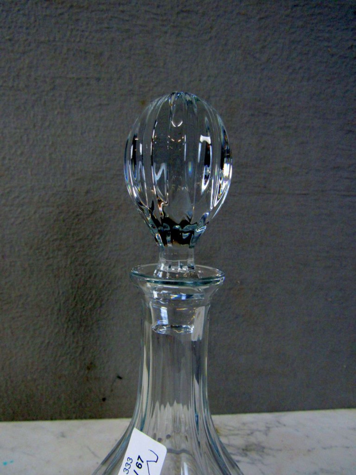 2 Kristallglas Karaffe ca 28 cm - Bild 3 aus 7