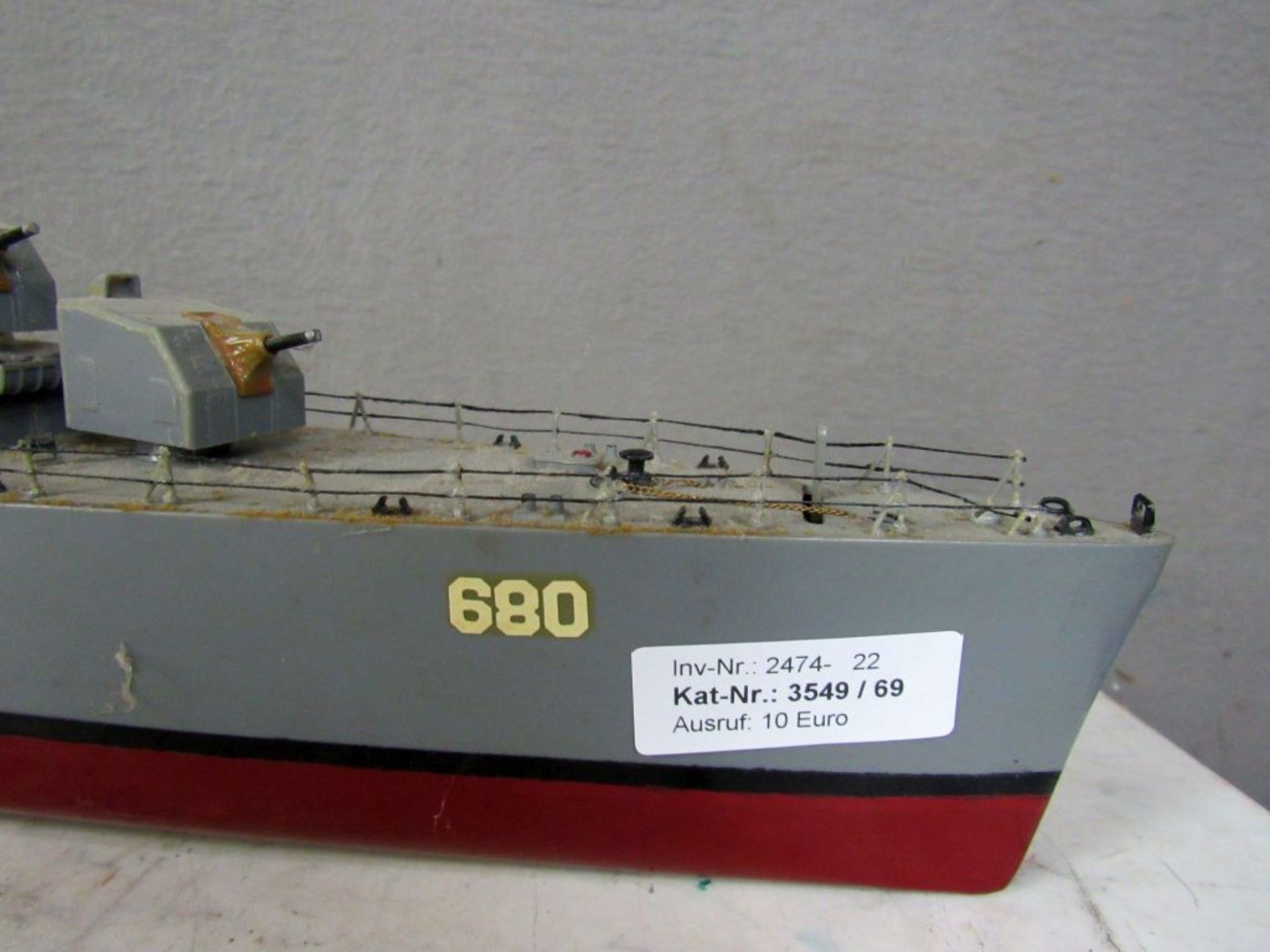 GroÃŸes Modellschiff Kriegsschiff - Image 3 of 10