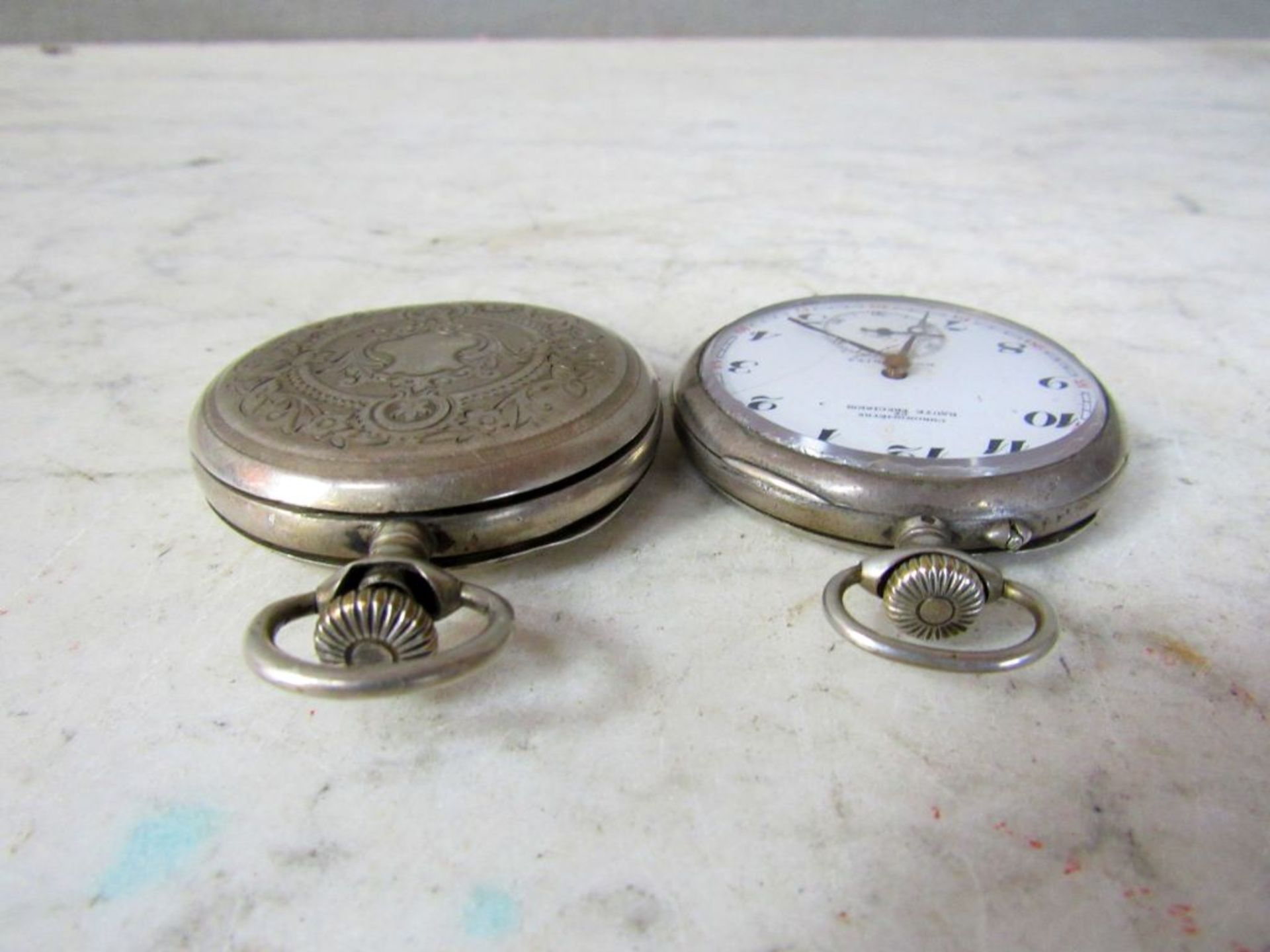 Zwei antike Taschenuhren unter anderem - Image 4 of 9