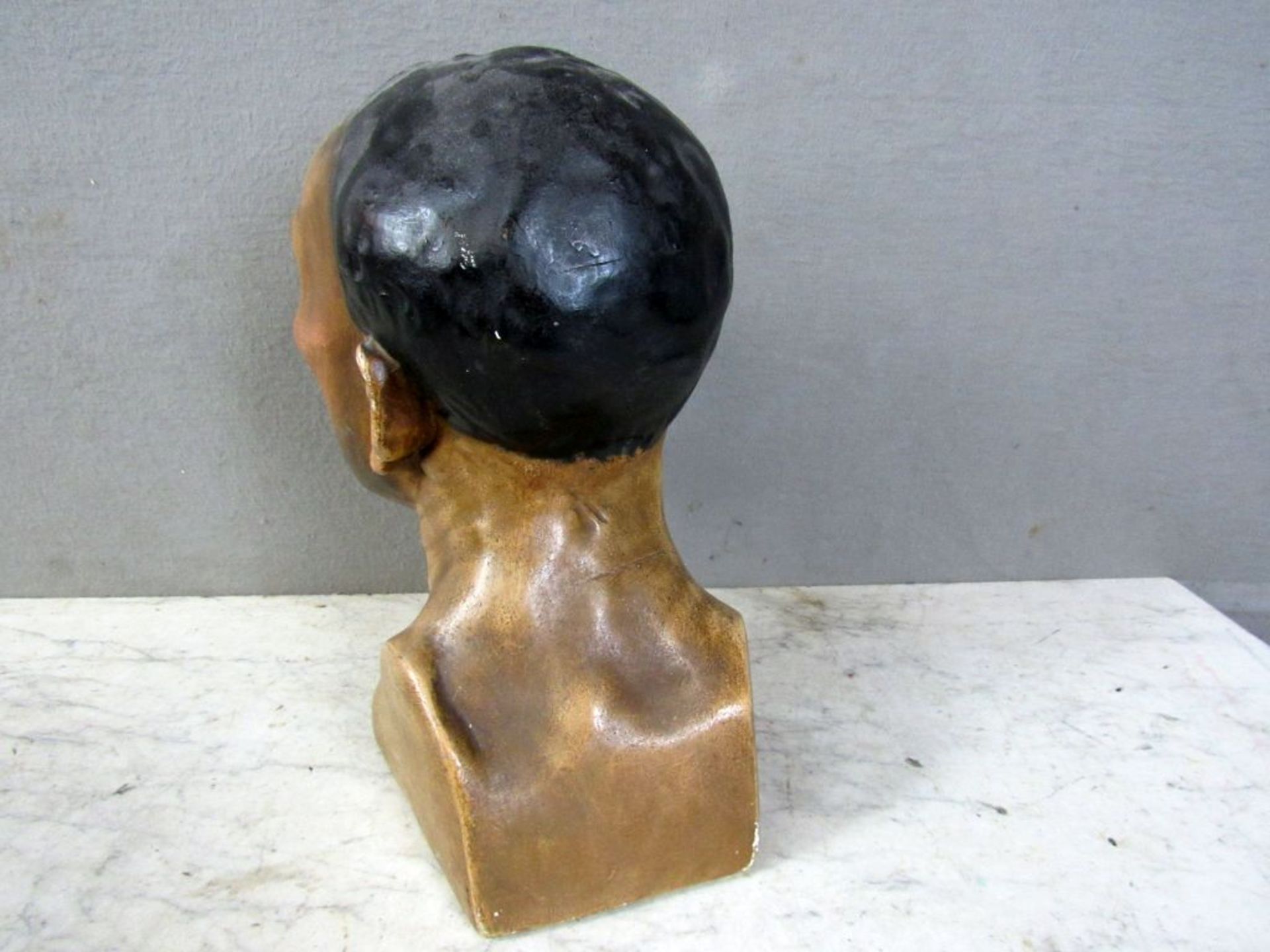 Skulptur Keramik/Gips unleserlich - Image 5 of 9