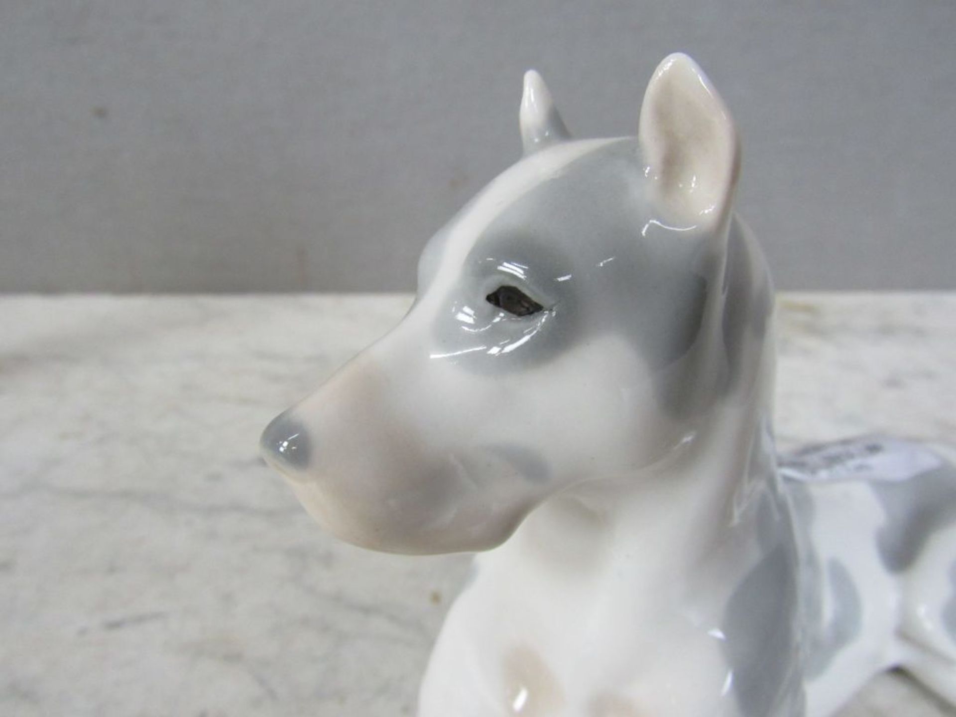 Porzellanfigur Hund Dogge gemarkt ca. - Bild 2 aus 10