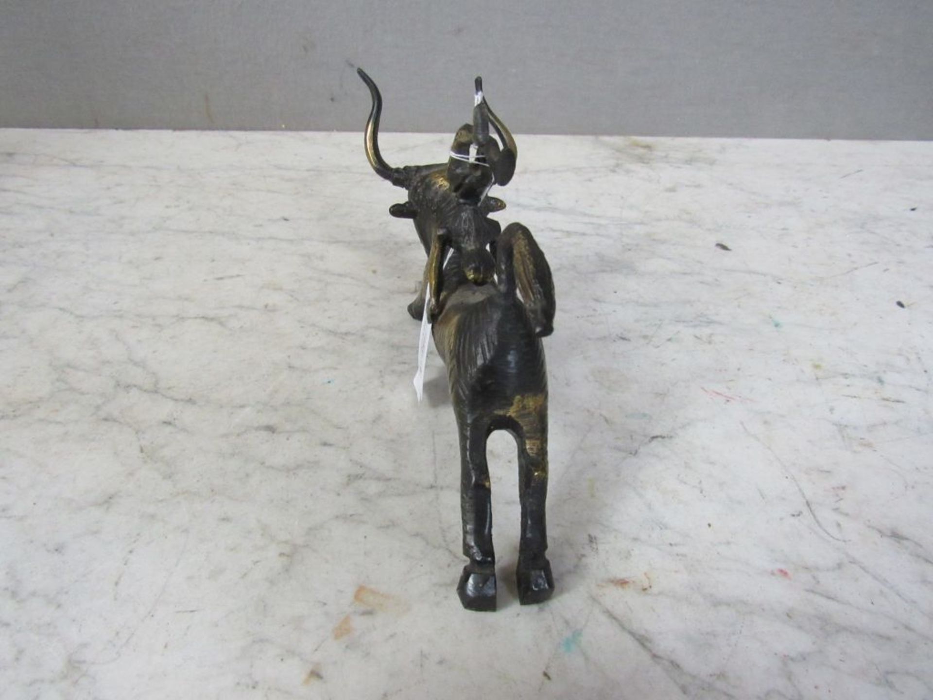 Bronzefigur Akrobatin auf Stier, - Image 4 of 8