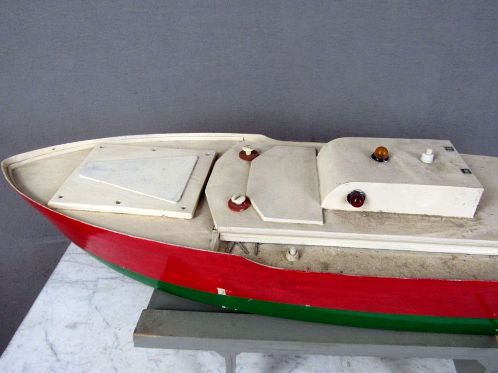 Modellbau Schiff Boot 60er Jahre 93cm - Bild 4 aus 9