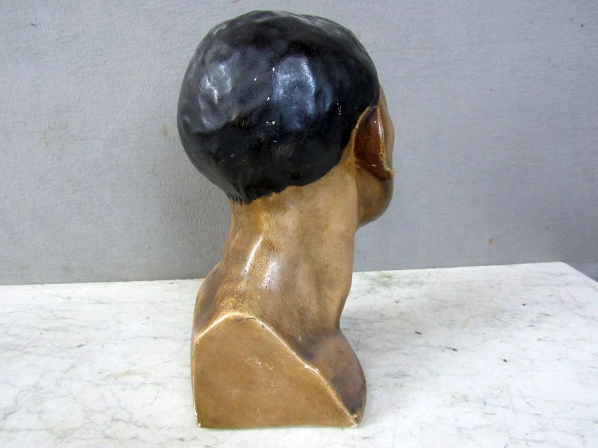 Skulptur Keramik/Gips unleserlich - Image 6 of 9